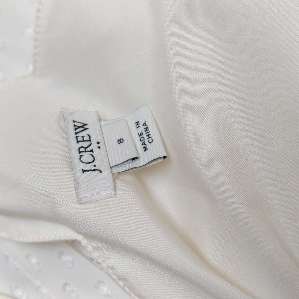 J. Crew Scalloped Spaghetti Top Size 8 - Picture 9 of 10
